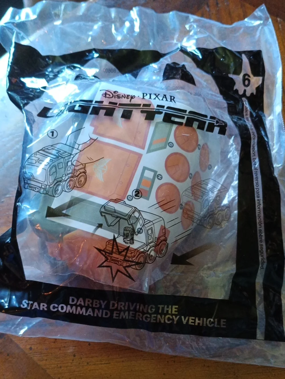 McDonald's Disney Pixar Star Command Emergency Vehicle Toy - Orange and White